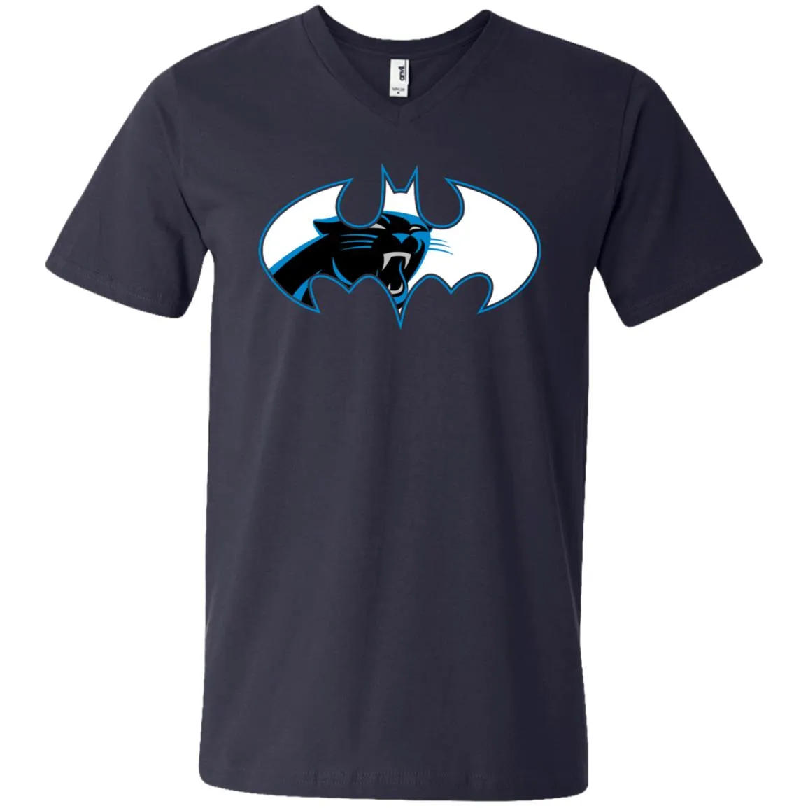 We Are The Carolina Panthers Batman Nfl Mashup Men V-Neck T-Shirt