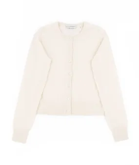 White Warren Women Cashmere Essential Crewneck Cardigan