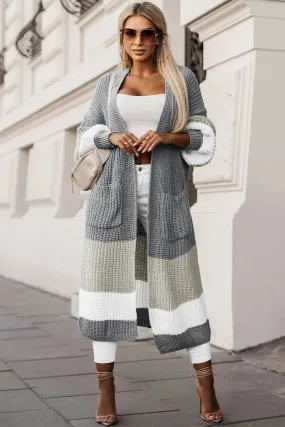 Willow Cable Knit Pocketed Duster Cardigan