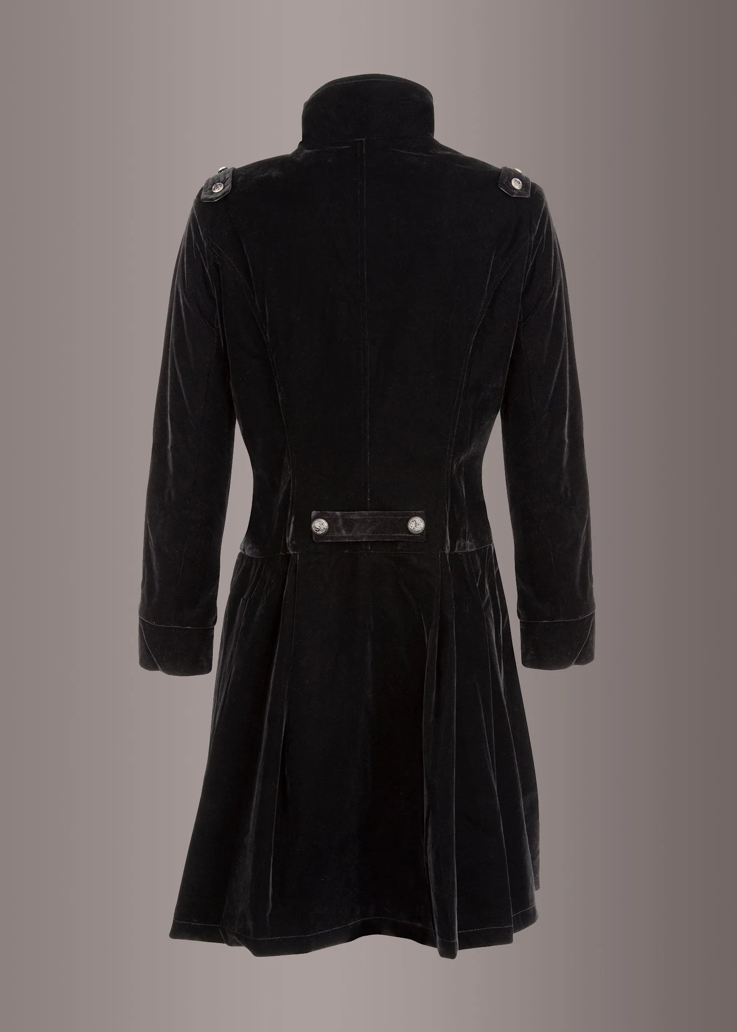 Witchy Woman Black Velvet Coat