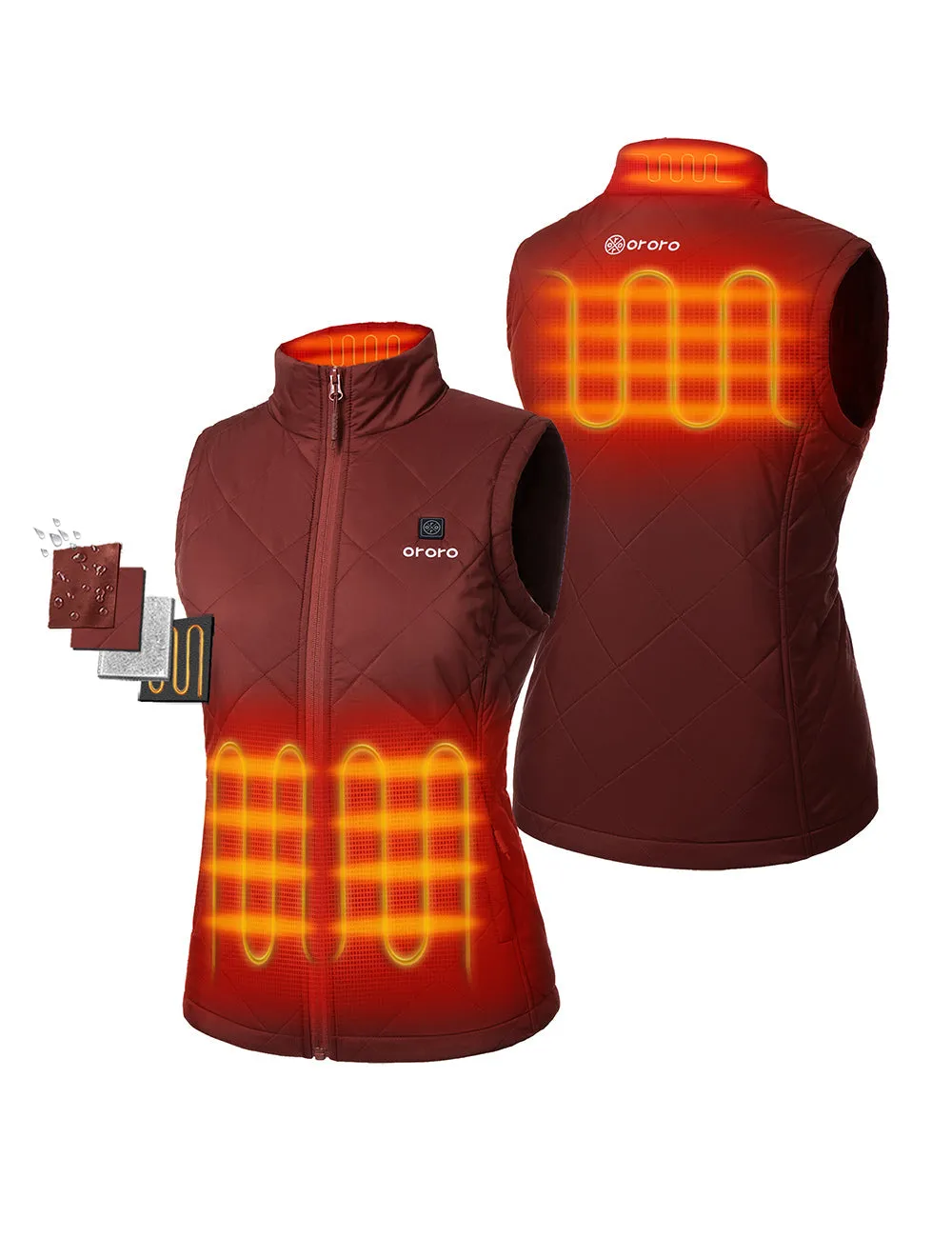 Women's Heated Quilted Vest (Apparel Only)