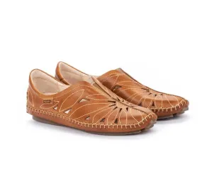 Women's Pikolinos Jerez Leather Moccasin Color: Brandy