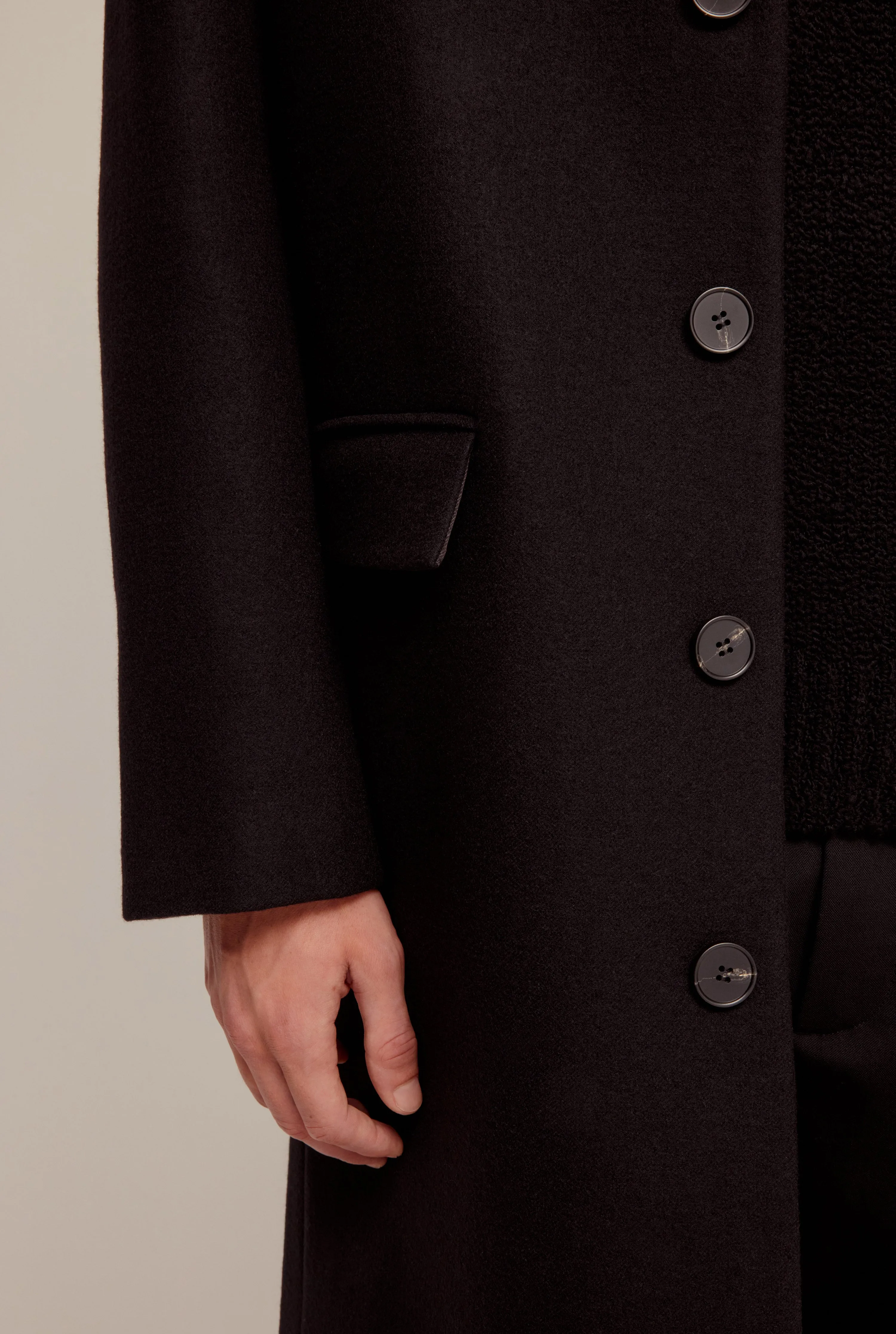 Wool Coat - Black