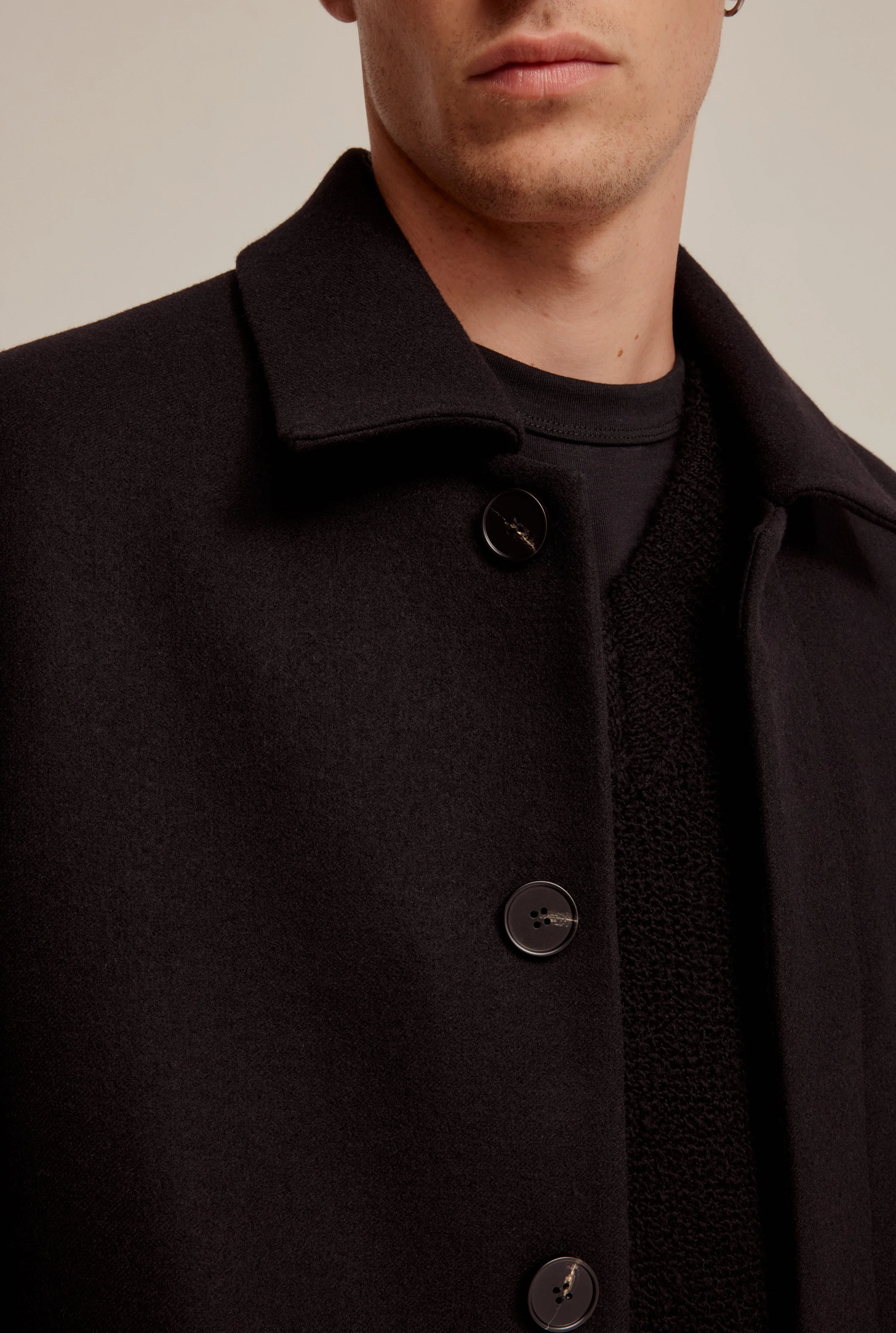 Wool Coat - Black