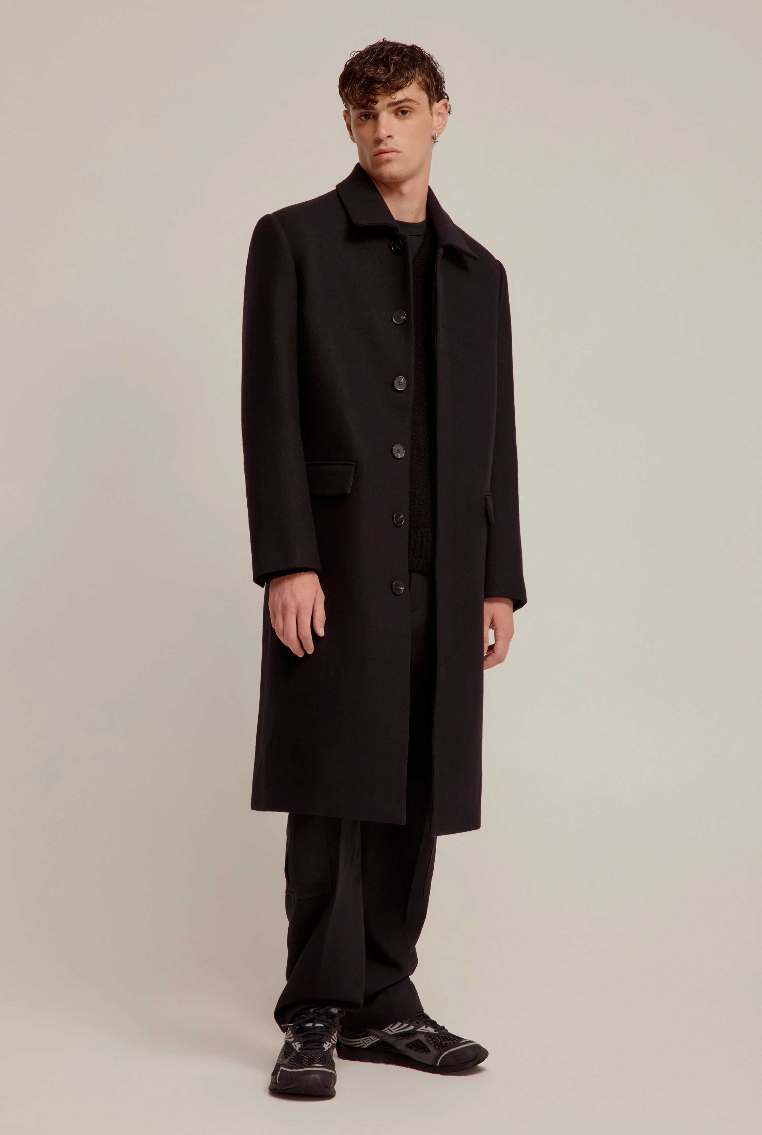 Wool Coat - Black