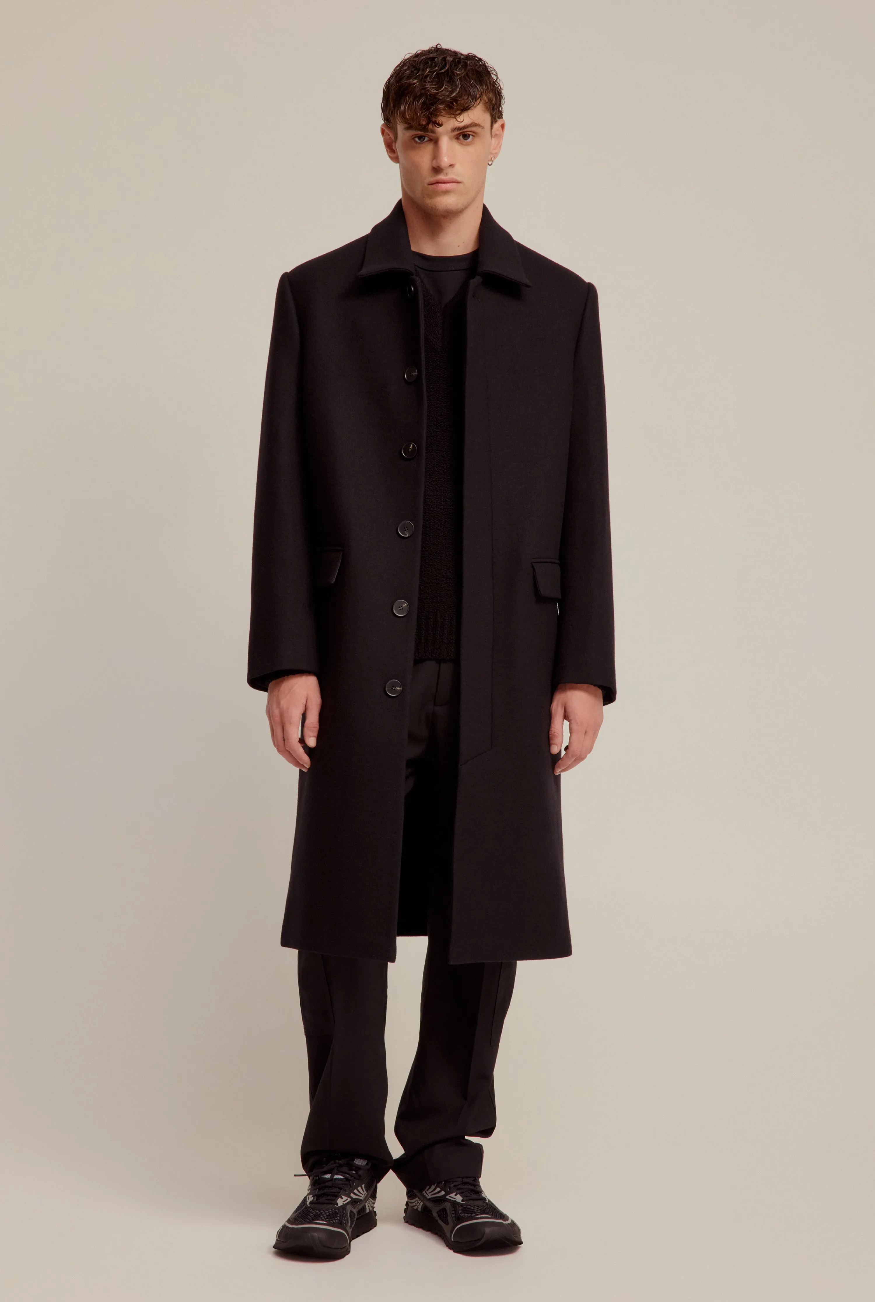 Wool Coat - Black